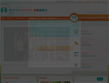 Tablet Screenshot of healthyhappyhumanbeings.com